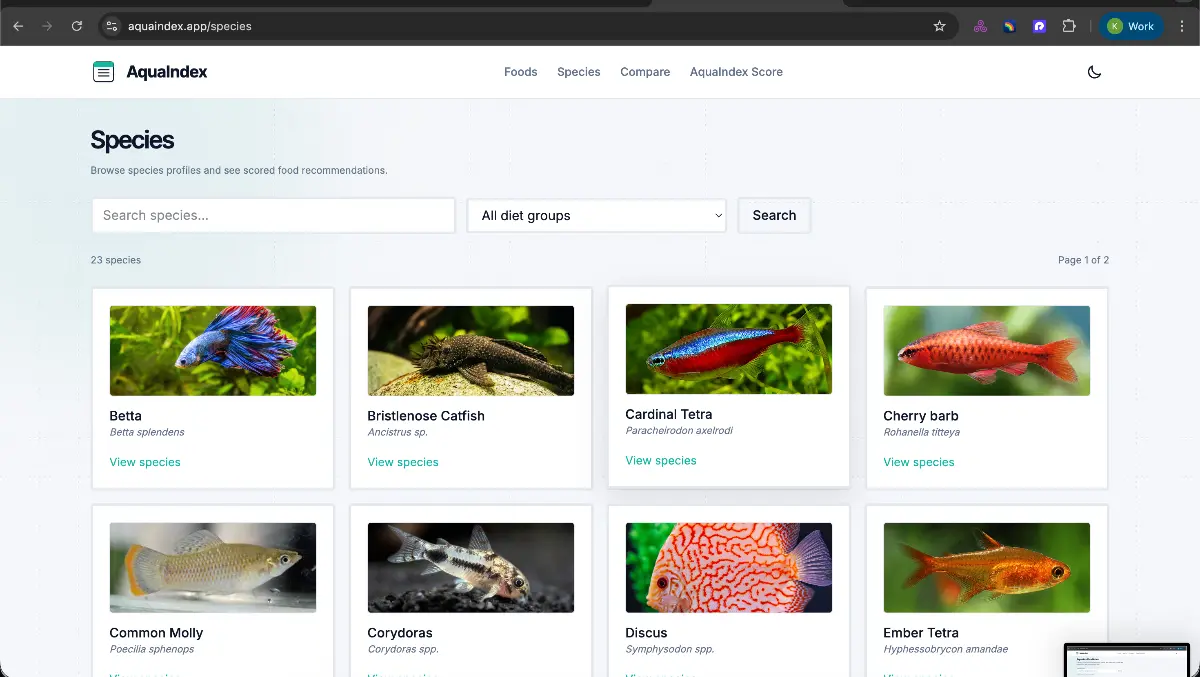 AquaIndex - Screenshot 2